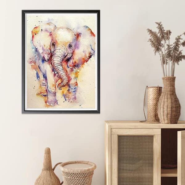 5D Diamantmaleri Sæt, Fuld Version af Elefant, 30x40cm