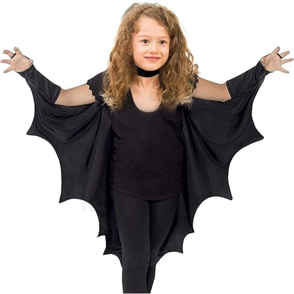 Skeleteen Bat Wings kostumetilbehør - Black Wing Set Dress Up