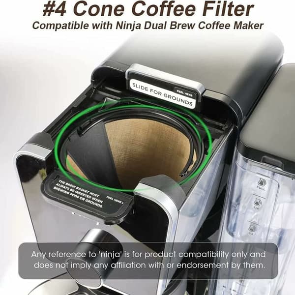 1 st återanvändbart kaffefilter, permanent filter, universellt kaffefilter