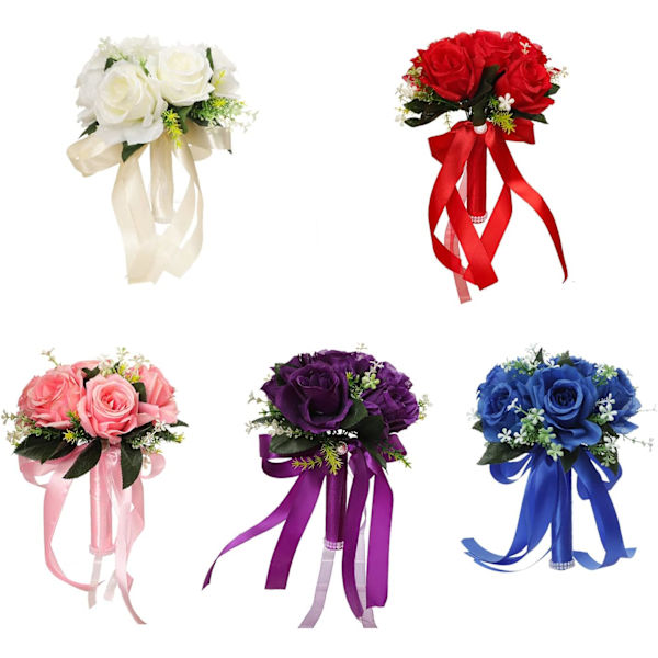 1 brudnäbb för brud/bröllop, brud som håller blommor,