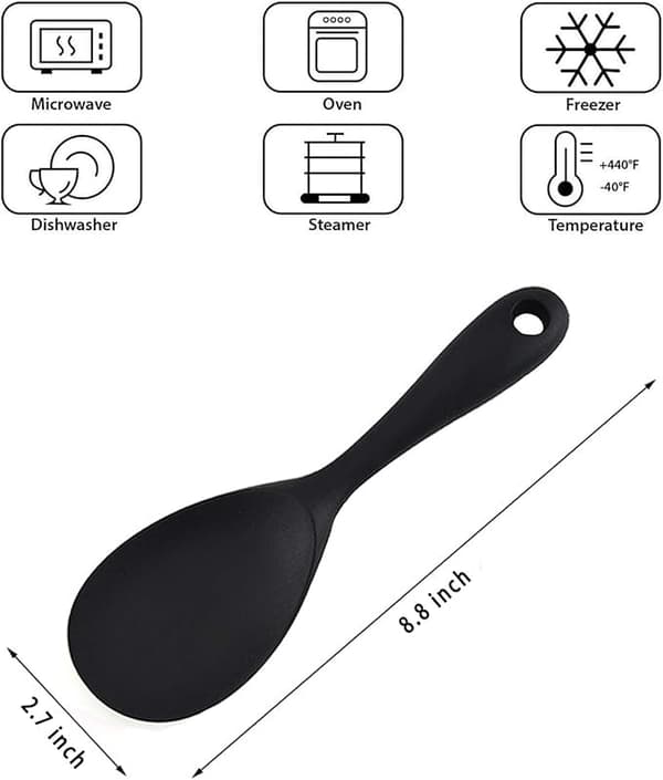 Serveringsskedar, Set med 2 Risserveringsskedar, Silikonkök