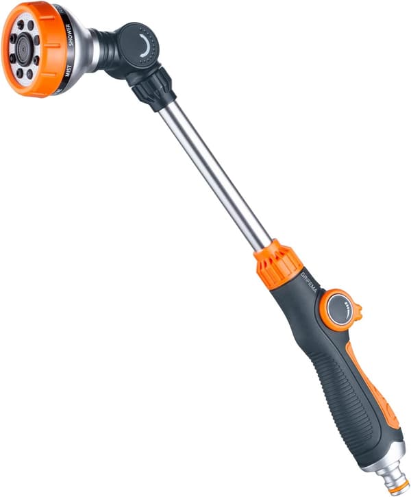 Sort Multifunktionel Bilvask Vandpistol, Lang Stang