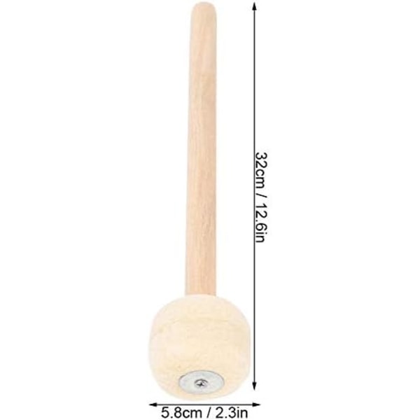 Drumsticks, 2 pieces of wool hammer and wooden handle