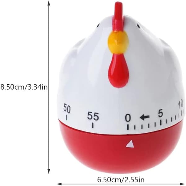 1 styck 60-minuters Uppdragbar Urtavla 360° Roterande Kök Timer Klocka