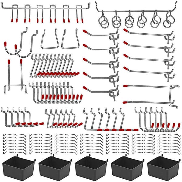 Metall Pegboard Organizer Assortment Kit - 114 deler
