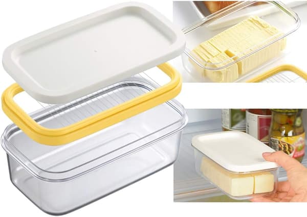 Smørboks, Smørboks med Lopp og Skjærer Plastbeholder