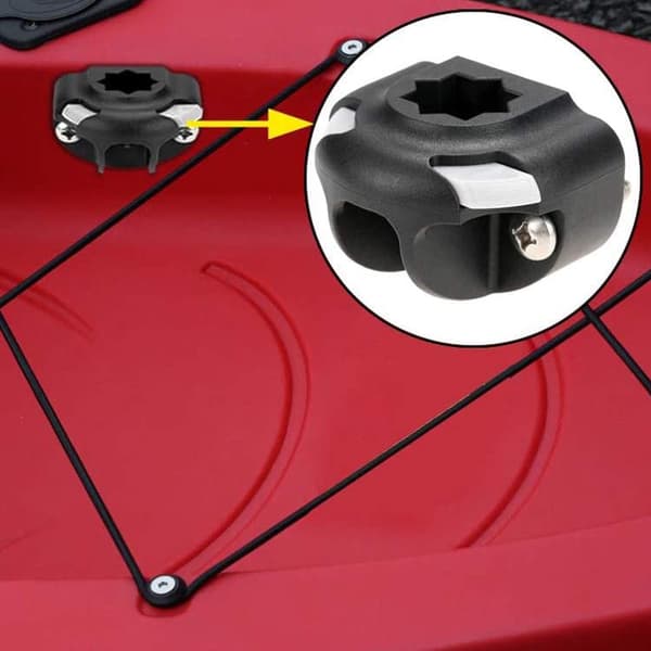 2 stk. Kajakk Havfiskerstang Holder Base Spreader Kit