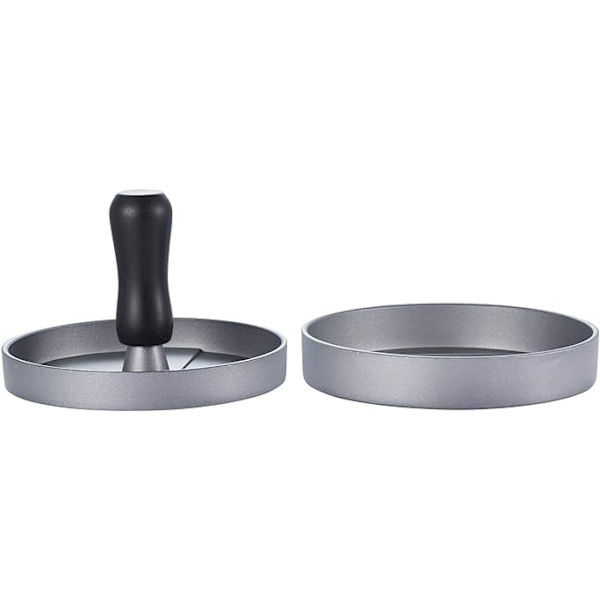 Stark pressad köttfärsform - diameter 11,7 cm, non-stick aluminium