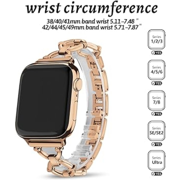 Apple Watch Rem + Damrem Kompatibel med Apple Watch
