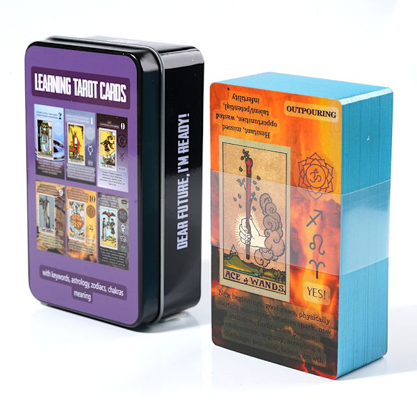 1 Den mest populære tarot-forgyldningsproces, høj kvalitet jernboks