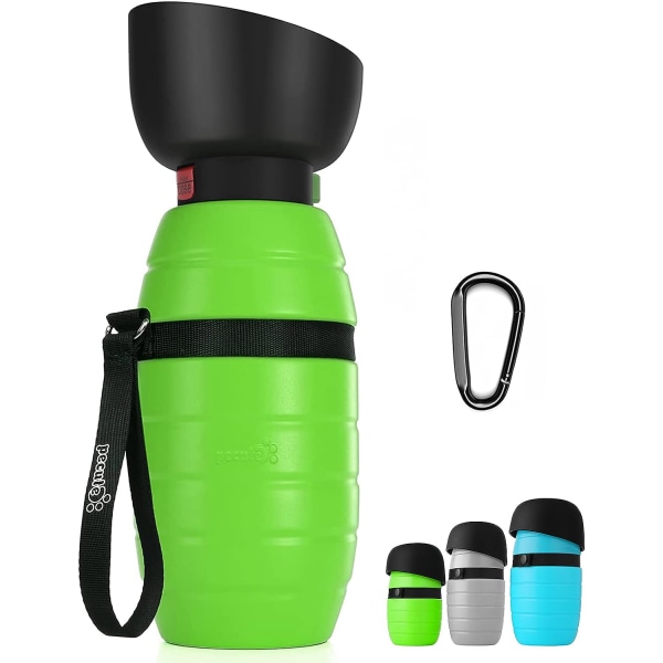 Portable Dog Water Bottle 650ml with Water Bowl, Portable Dog