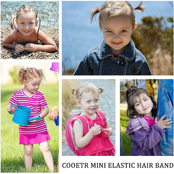 500 Stykker Multifarvede Mini Elastiske Bånd, Gummibånd Bløde