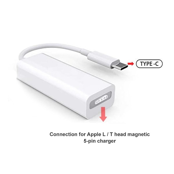 Typ C till Magsafe2 Adapter Laddningskabel för Macbook Pro 12/