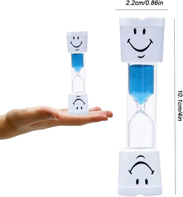 2 stk. Timeglas Timer Timeglas Ur Timeglas med Smilende Ansigt