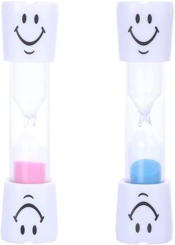 2 stk. Timeglas Timer Timeglas Ur Timeglas med Smilende Ansigt