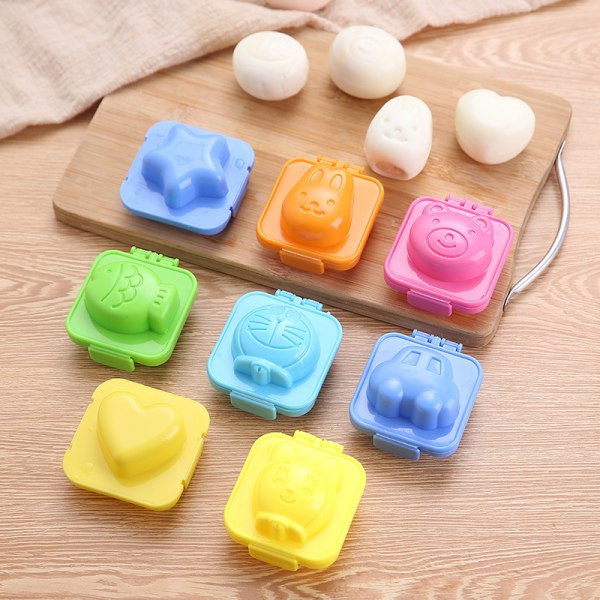 8 st Boiled Egg Sushi Formar Risformning Bento Maker Söta