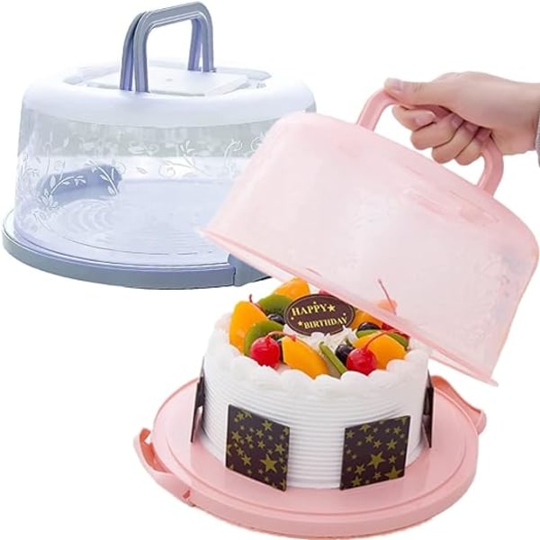 8" tårtask bärbar tårtalåda dessertlåda förvaringslåda stor tårta