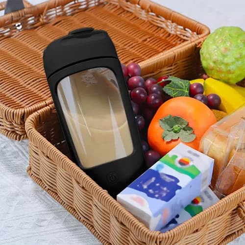 Automatisk Shaker, Proteinblandingflaske, Velegnet (Sort)