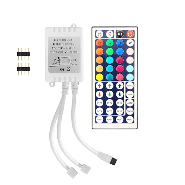 12v 24v Ir Trådløs Fjernkontroll Og Rgb Led Kontroller, Rgb Kontrollboks For Fjernkontroll Av Smd 5050 3528 Rgb Led-Striper