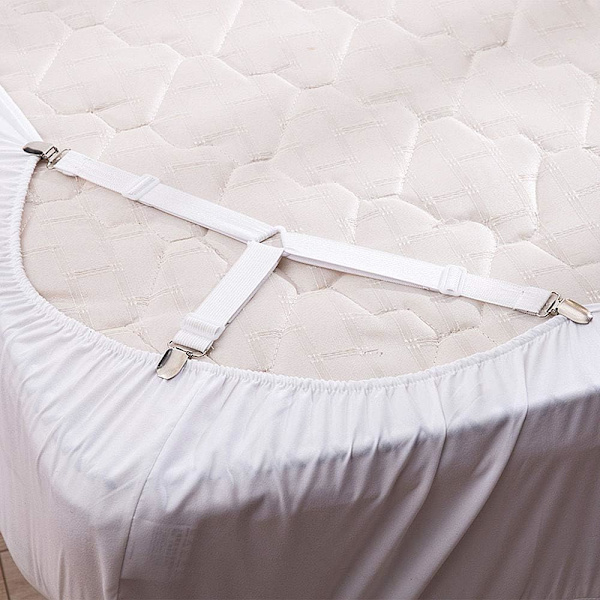 Sänglakansspännen 4 stycken Spänne för lakan Triangel Elastisk