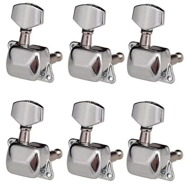 6r Semiclosed Gitar Tuning Peg Keys Tuners Machine Head Elektrisk