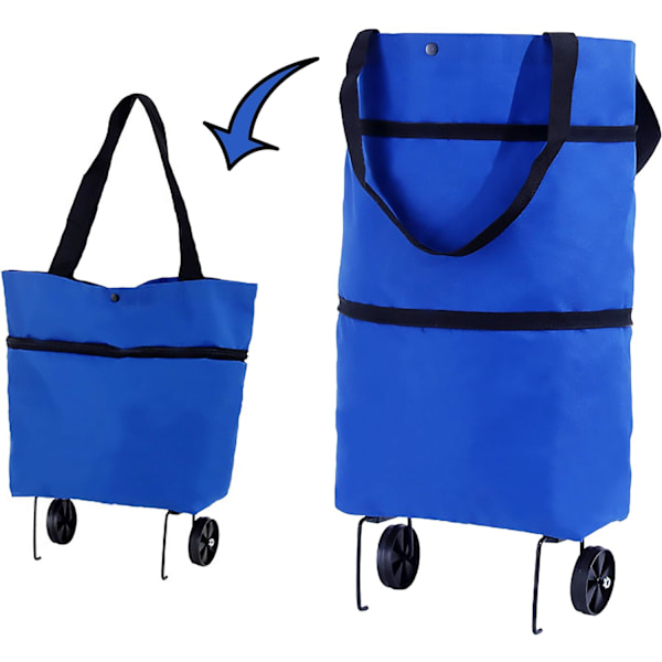 Foldbare handleposer med hjul, Foldbar handlekurv, 2