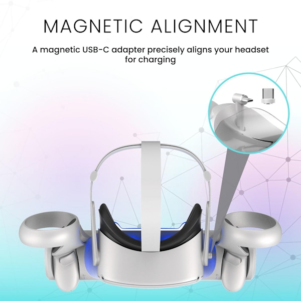 Headset & Controller Charge Dock til Meta Quest 2