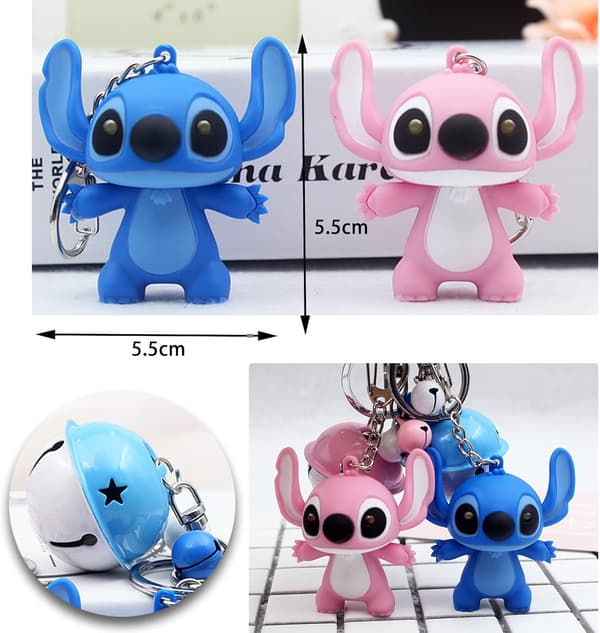 2 kpl Stitch-avaimenperää, Lilo ja Stitch -avaimenperä, Stitch-avaimenperä