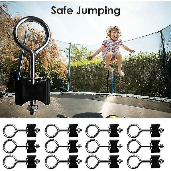 Trampolin skruer 12 stk./sæt Trampolin tilbehør, sort og holdbar