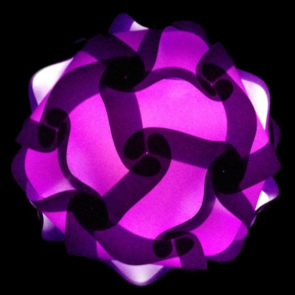 10\" IQ Lamp Shade Toy Själv DIY Monterad Pussel Lampor för Rum D