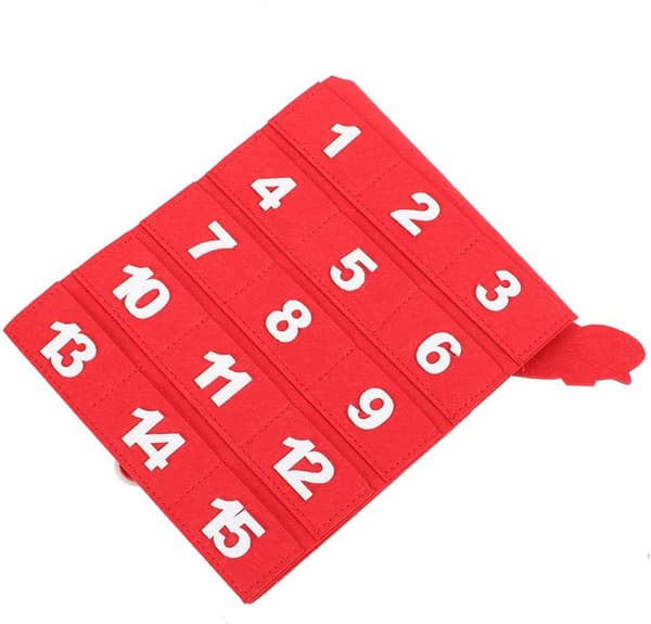1 stykke filt julekalender for eldre