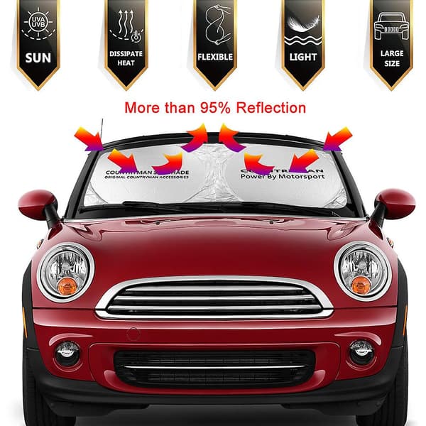 Solskjerm for bil frontrute for Mini John Cooper R56