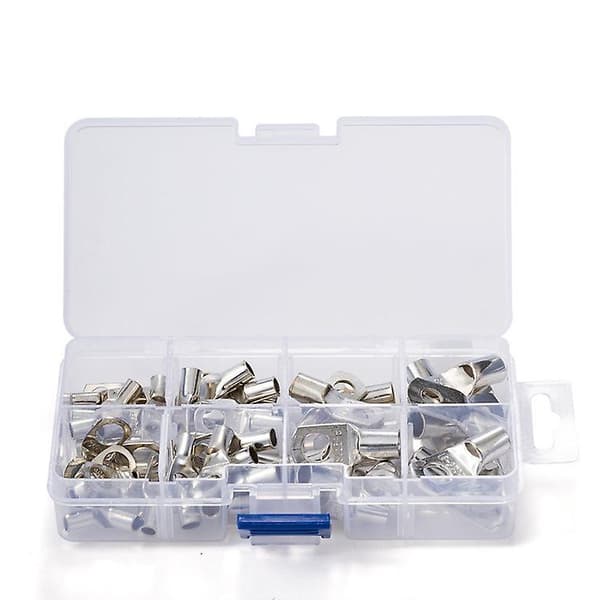 Crimp Lug Kit, Crimp Wiring Quick Splice Terminals med isolasjonshylser, Ring Crimp Lugs, U-Shape Terminal
