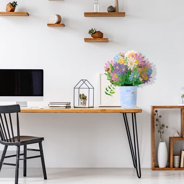 1 st(st) Blomma Pop Up-kort Grattiskort Presentkort 3D Vikbart