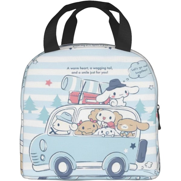 Anime Lunchväska Återanvändbar Lunchbox Bärbar Läckagesäker Tote Lunchväska För Picknick Lunchväska med Fick Lunchbox