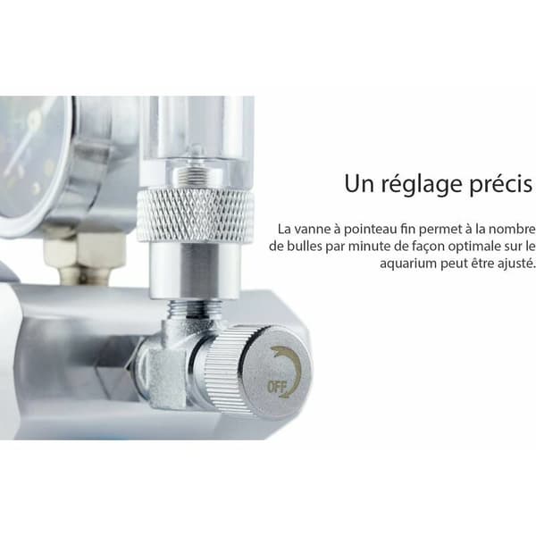 CO2-trykksreduserer, akvarietrykkregulator, fisketank med