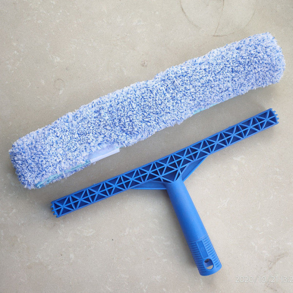 Professionell glasskrapa med mikrofiberborste, bredd 25 cm