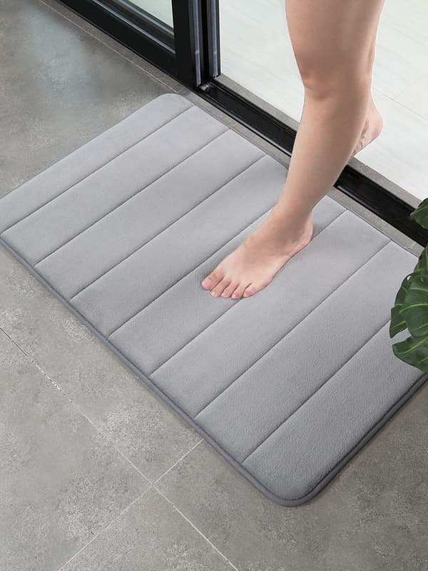 Bademåtte i memory foam, 23,6 x 35,4 tommer, behagelig, blød, super