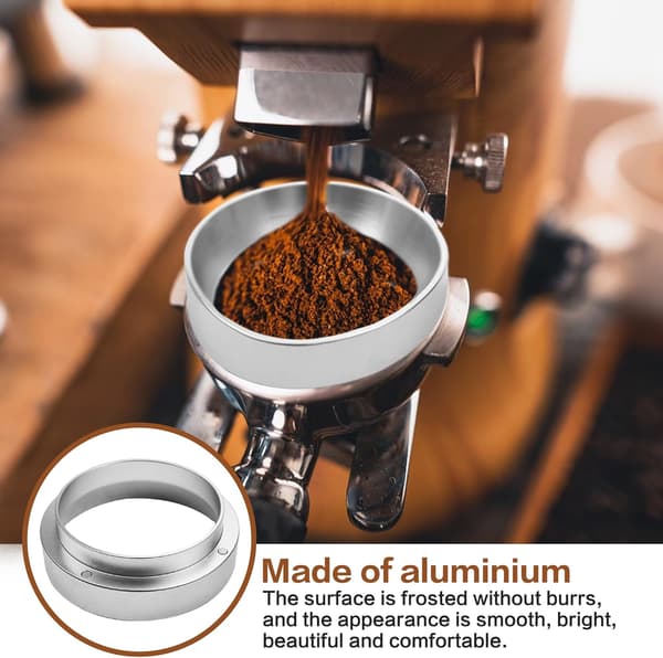 1 stk. Pulveroppsamlingsring Sølv Kaffemaskin med