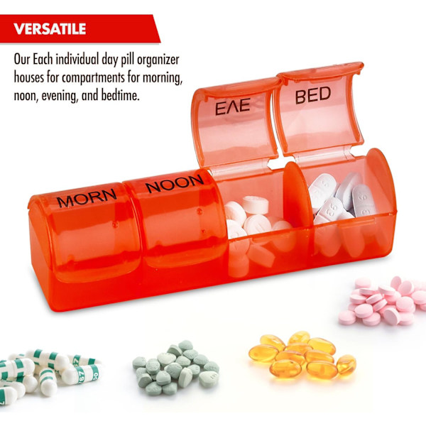 1 kpl (seitsemän väriä) Viikoittainen Pill Organizer - Pill Planners for