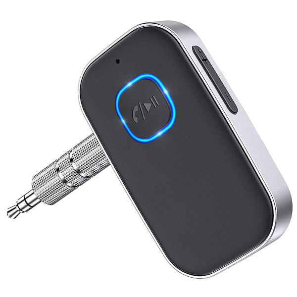 Svart Bluetooth-mottaker, Bluetooth AUX-adapter for bil, Mini