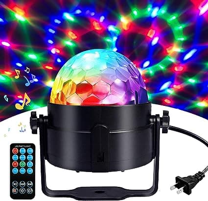 Discokule Discolys Partylys Lydaktivert Strobe