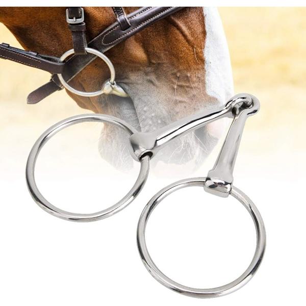 1 stk. rustfrit stål pony med en tyggemund der ikke