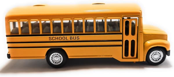 Gul Skolebus 5\" Die Cast Metal Model Legetøjsbil