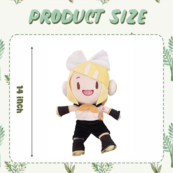 Docka Leksak AI Vocaloid Söt Sång Action Mjuk Leksak Kawaii Figur för Fans Present (Kagamine Rin)