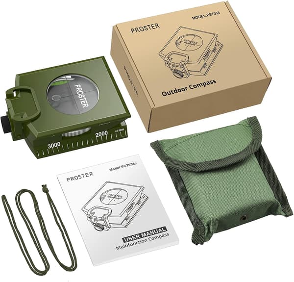 IP65 Vandreturskompas med Sigteklinometer Professionel Militær
