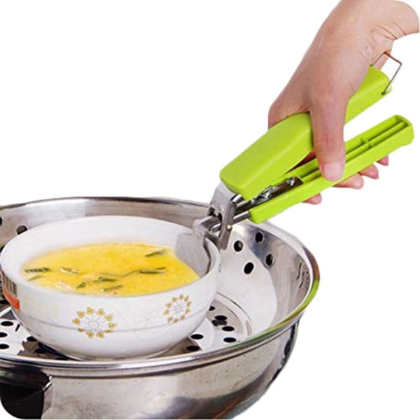 Utsökt rostfritt stål köksskål Pot Pan Gripper BBQ Clip
