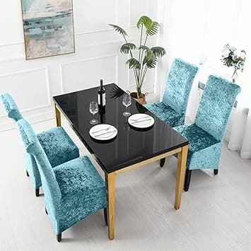 Hvit Stolputetrekk, Stolputetrekk med Solid Rygg, Lang Rygg