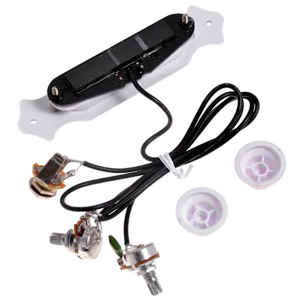 Enkel spole gitarr ljudhål pickup för elektrisk cigarrlåda gitarr ukulele