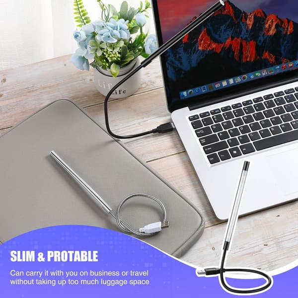 2 kpl USB LED-lukuvalot, joustavat USB-kirjavalot